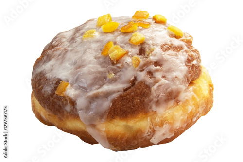 Pączek z lukrem, tłusty czwartek, donut bez tła