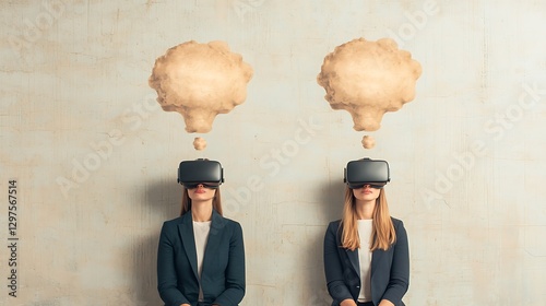 Virtual reality experience creative thinking indoor space human interaction inspirational ideas