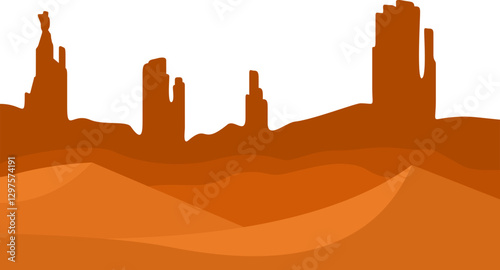 Desert Landscape Illustration