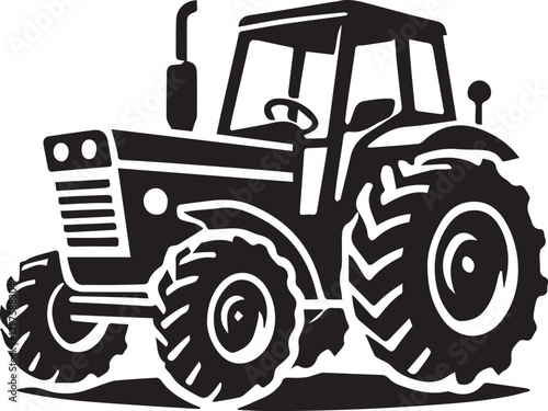  old tractor silhouette design, tractor vector illustration, tractor logo, tractor silhouette vector black and white