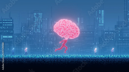 Mind on the Move: A glowing...