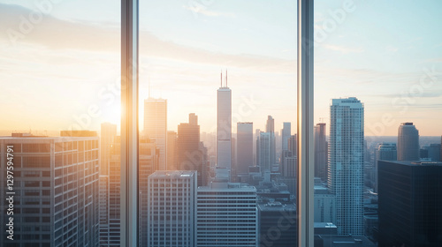 Skyscrapers at Sunset: Capt...