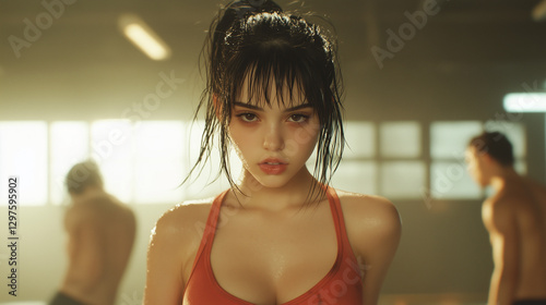 Fitness Portrait: A woman i...