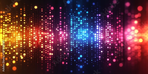 Wallpaper Mural Neon Digital Background, Generative AI Torontodigital.ca