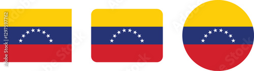 Venezuela Flag in Different Shapes: Square and Circle Free Download Venezuela Flag in Different Shapes: Square and Circle - GFXLoad