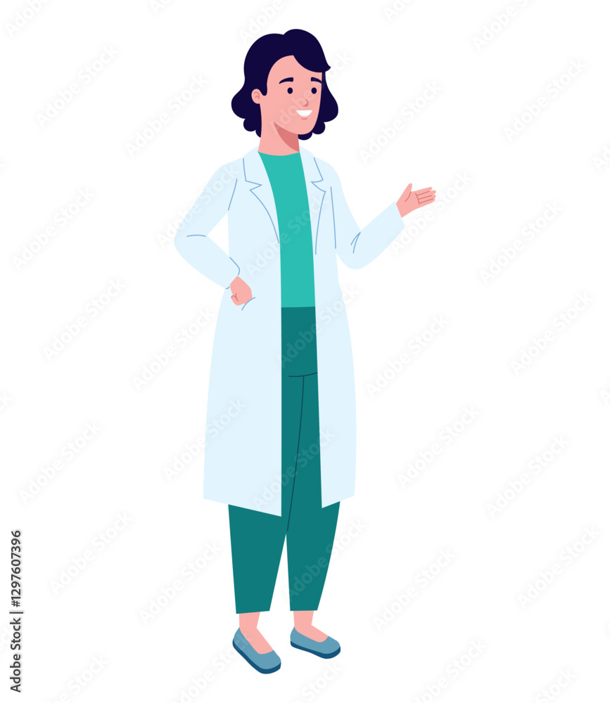 Girl Doctor Explaining Diagnosis Medical Girl Doctor Explaining Diagnosis Medical