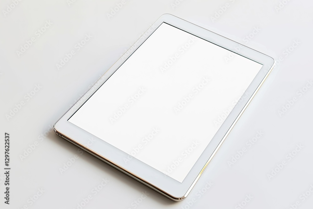 Ultra Quality Image of White Tablet Computer, Isolated on White Background Ultra Quality Image of White Tablet Computer, Isolated on White Background