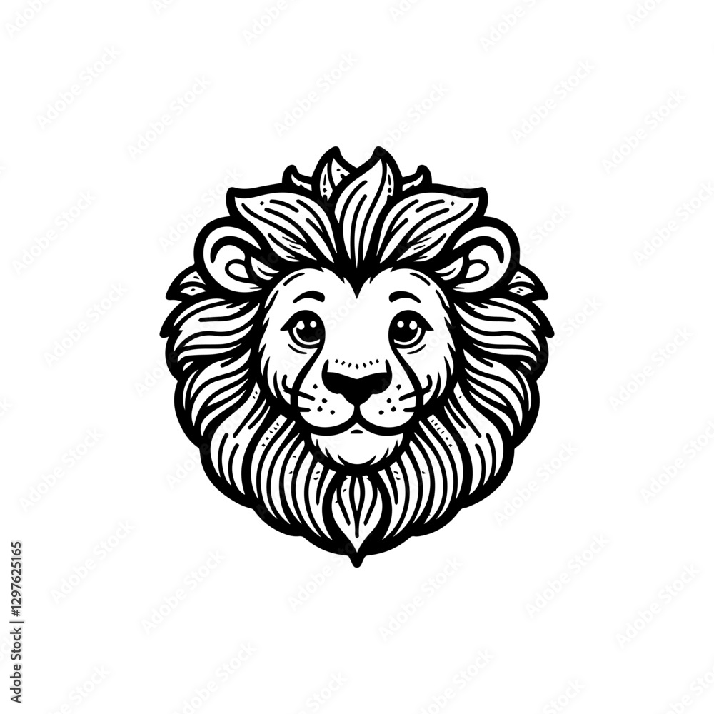 Lion Head Line Art Vector, Minimalist Lion Logo, Regal Lion Illustration, Wild Animal Emblem, Geometric Lion Design, Fierce Predator Clipart Lion Head Line Art Vector, Minimalist Lion Logo, Regal Lion Illustration, Wild Animal Emblem, Geometric Lion Design, Fierce Predator Clipart