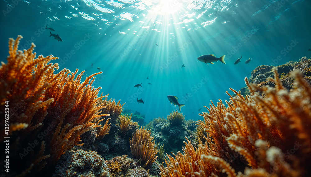 Fototapeta premium coral reef in the sea