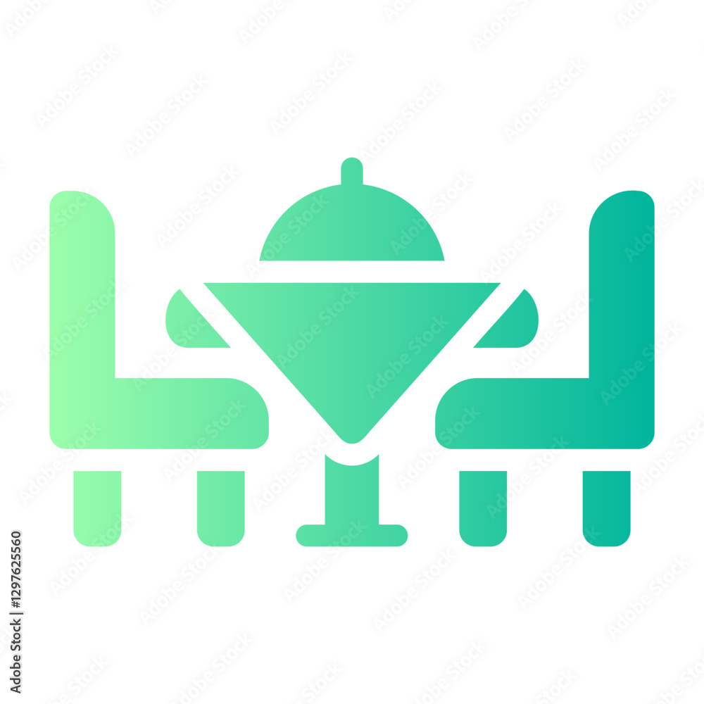 Fototapeta premium table Gradient icon