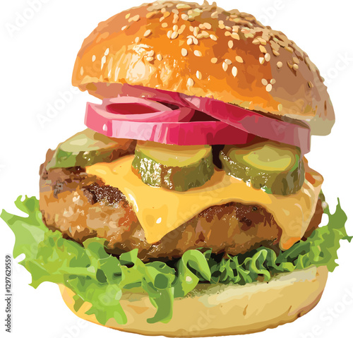 Cheeseburger Clip art