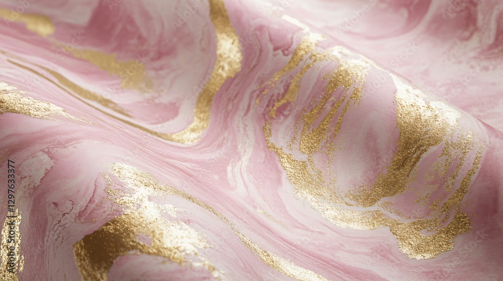 Obraz premium Abstract Pink and Gold Marble Texture Background