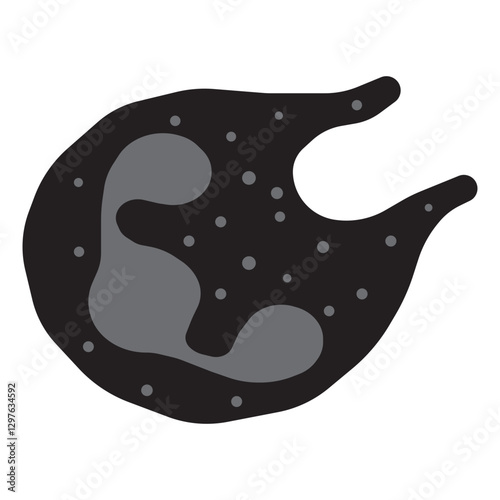 neutrophil phagocytosing glyph icon