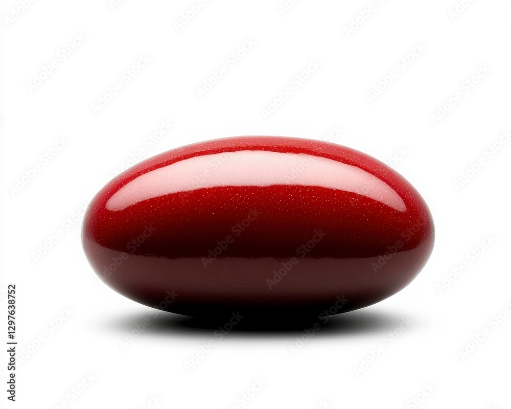 Glossy Red Stone with Smooth Surface and Reflective Finish Glossy Red Stone with Smooth Surface and Reflective Finish