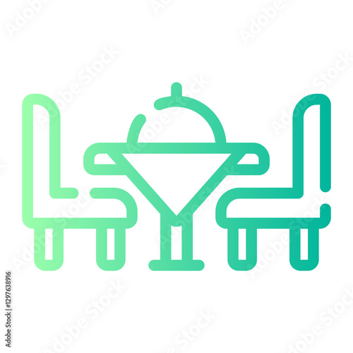 table Line Gradient Icon