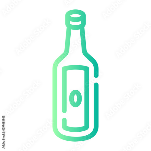 wine Line Gradient Icon