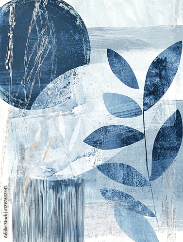 Abstract Brushstroke Modern Art Print