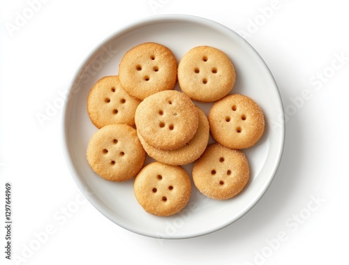 Wallpaper Mural Baking cookies at home delicious button-shaped treats on a plate indoor kitchen setting gourmet photography Torontodigital.ca
