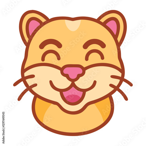 Cute Animal Cartoon Feline Adorable