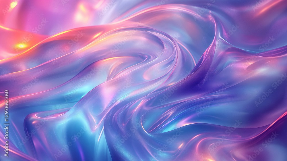 custom made wallpaper toronto digitalIridescent rainbow foil texture with prismatic hologram light and metallic gradient for modern designs.