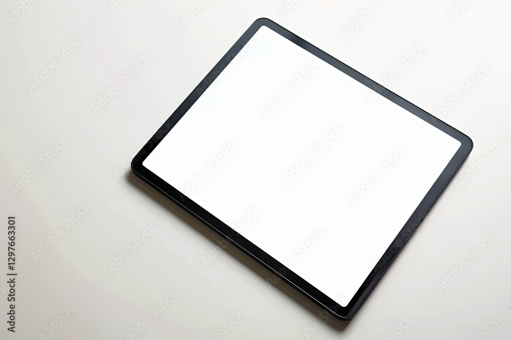Premium Quality Visual of Tablet Isolated on White Background for Media, Social Network Premium Quality Visual of Tablet Isolated on White Background for Media, Social Network