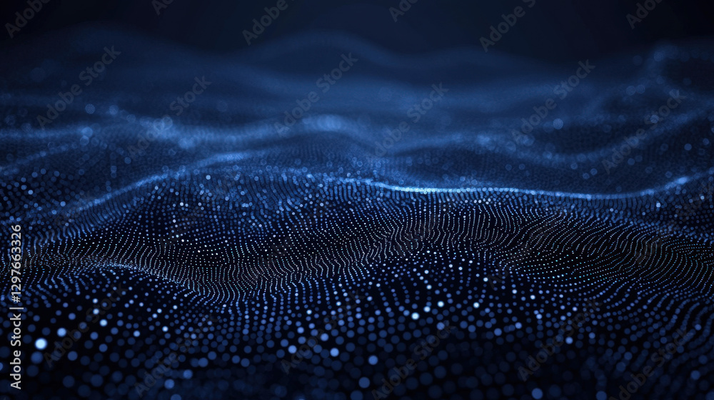 Flowing electronic waves and database lighting Flowing electronic waves and database lighting