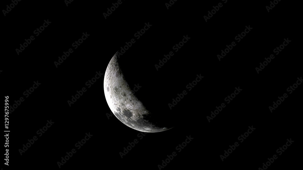 Half Moon Geometric Abstract Design with Elegant and Texture in 3D Half Moon Geometric Abstract Design with Elegant and Texture in 3D