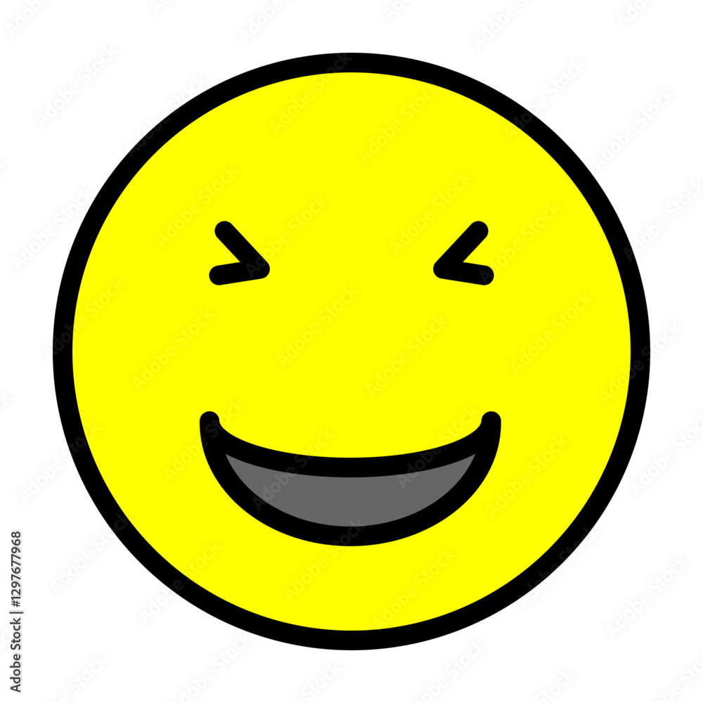 Laughing Vector Filled Icon Design Laughing Vector Filled Icon Design