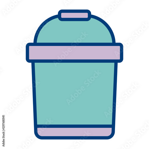 Bucket Vector Icon Design