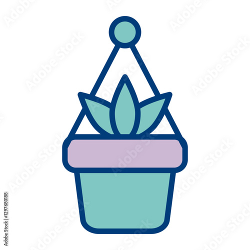 Hanging Pot Vector Icon Design