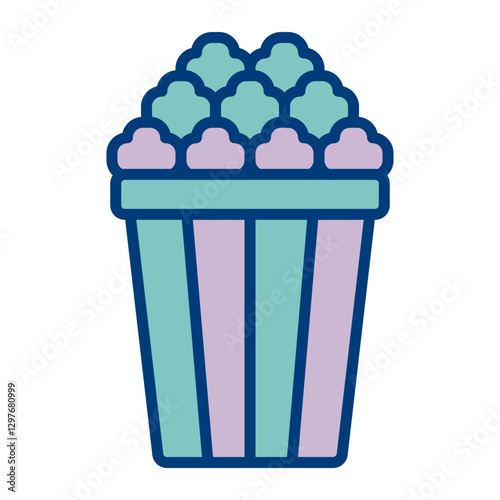 Popcorn Vector Icon Design