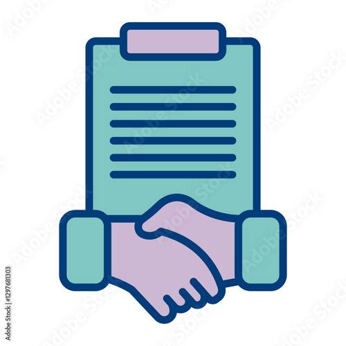 Agreement Vector Icon Design