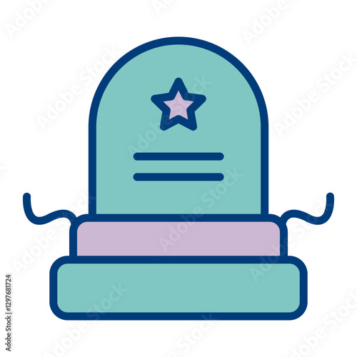 Grave Vector Icon Design