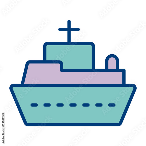 Ship Vector Icon Design