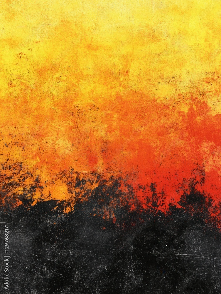 Abstract Grunge Texture Background with Yellow Orange and Black Colors for Creative Design Projects Abstract Grunge Texture Background with Yellow Orange and Black Colors for Creative Design Projects