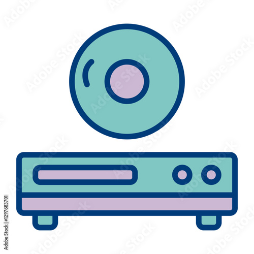 Cd Player Vector Icon Design