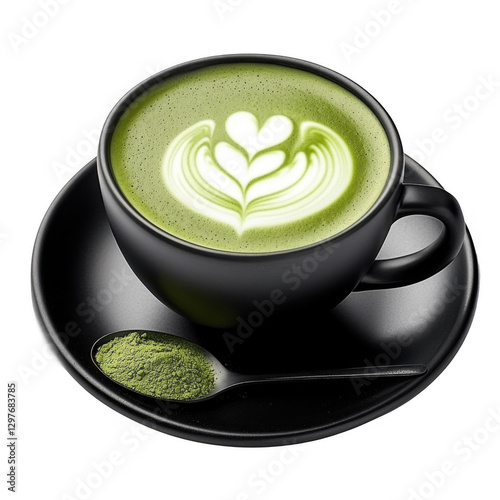 cup of tea with green leaves