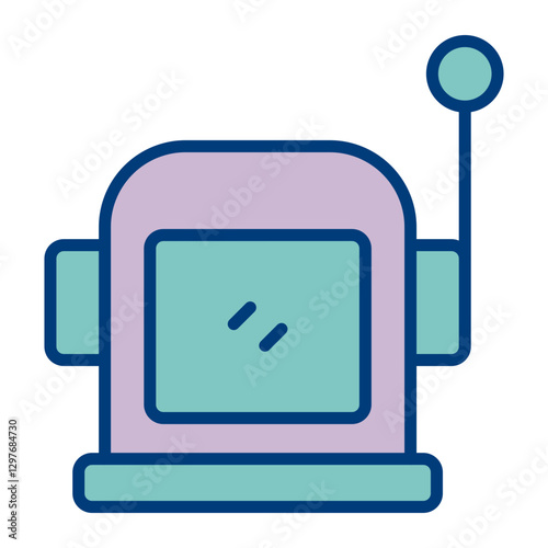 Astronaut Helmet Vector Icon Design