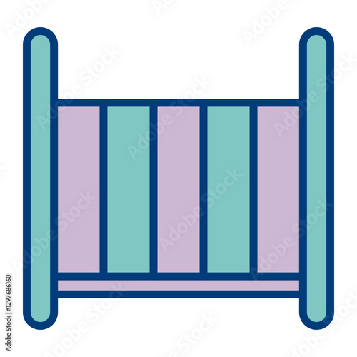 Crib Vector Icon Design