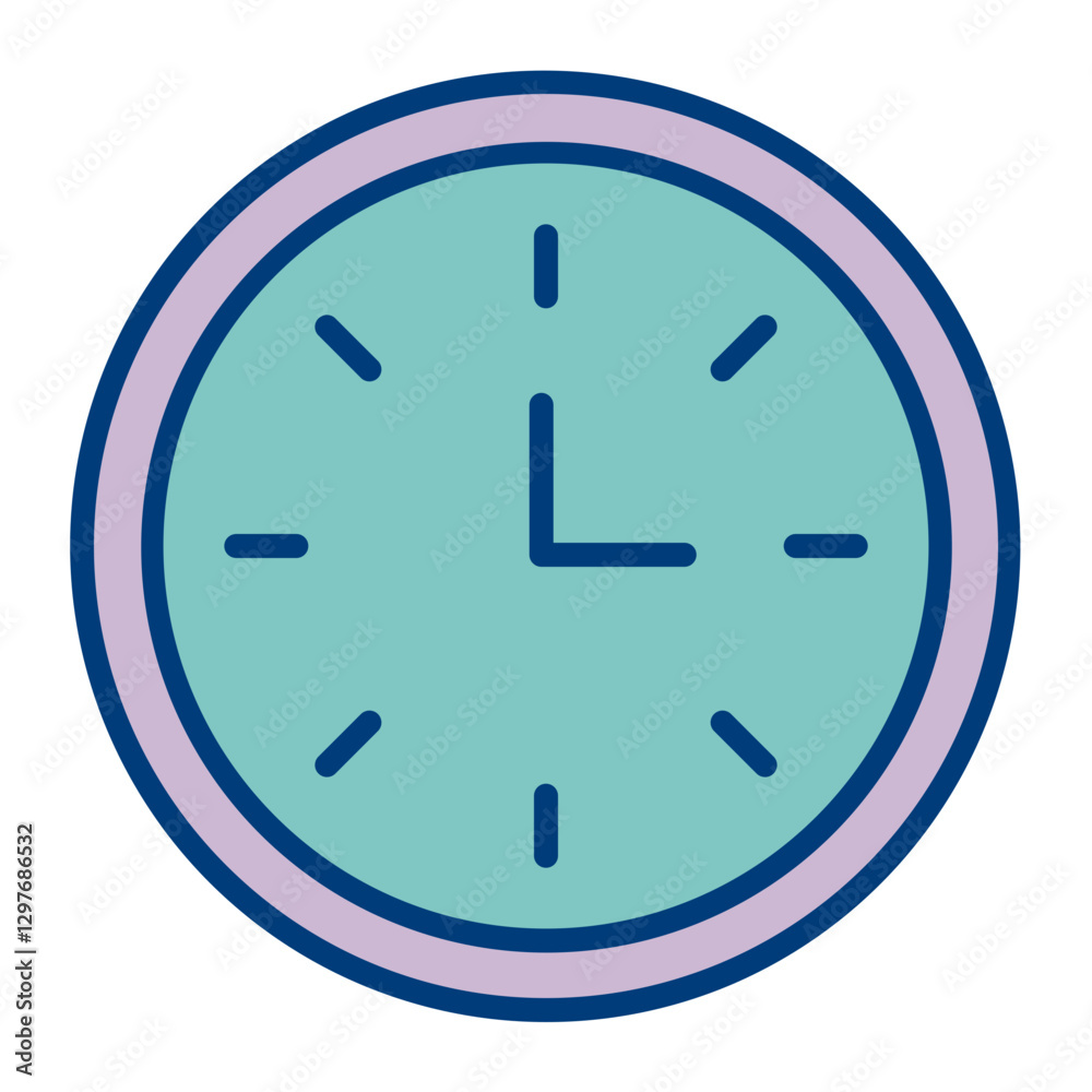 Wall Clock Vector Icon Design Wall Clock Vector Icon Design