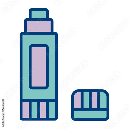 Glue Stick Vector Icon Design