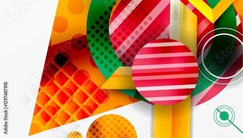 Dynamic complex geometric abstract background