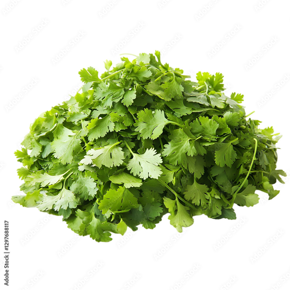 Obraz premium A close up of a green lettuce on white background
