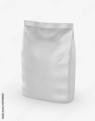Blank big heavy bag mockups for chemical products. High realistic 3d illustration.