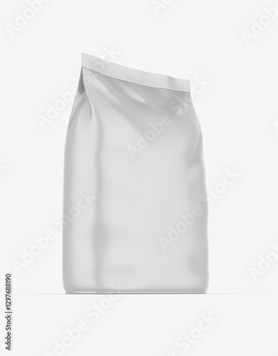 Blank big heavy bag mockups for chemical products. High realistic 3d illustration.