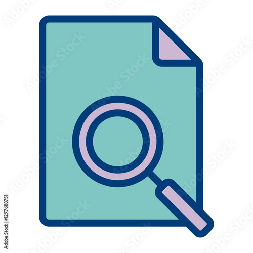 File Search Vector Icon Design
