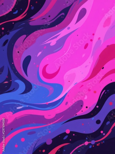 Purple blue magenta pink abstract psychedelic grainy noisy color background, vibrant textured banner backdrop design