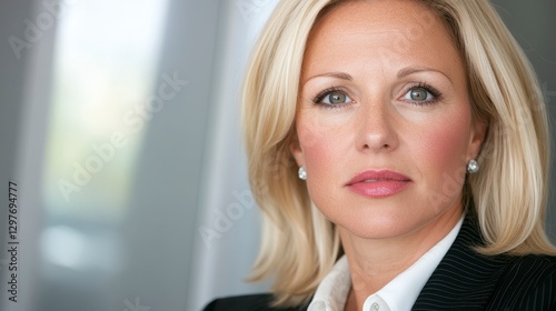 Free Download Confident Businesswoman in Professional Attire with Neutral Background - GFXLoad