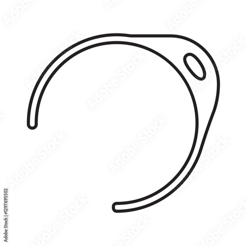 Pericyte circular line icon