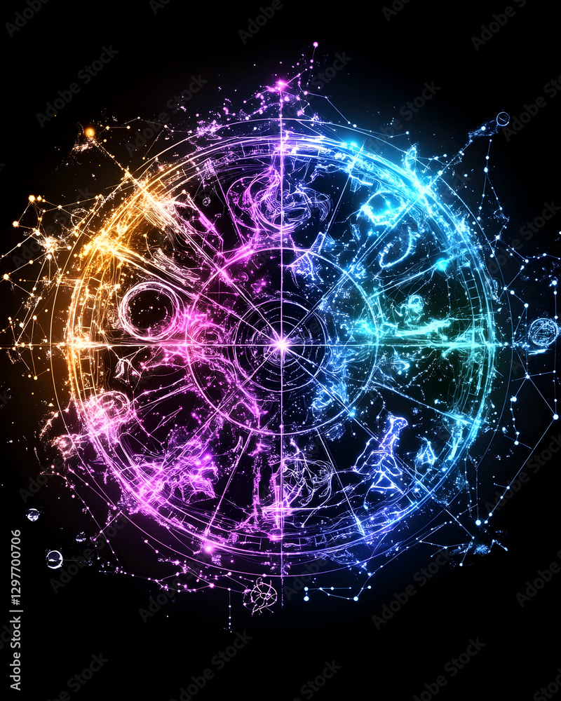 Obraz premium Celestial Chart Design